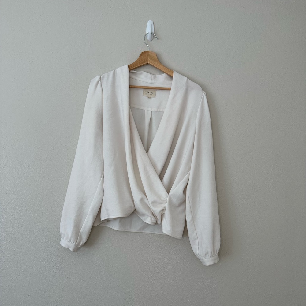 Sezane Abelia Blouse Ecru size 42